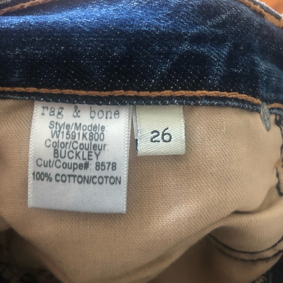 Rag & Bone boyfriend style cropped jeans, size 31 - Picture 5 of 6